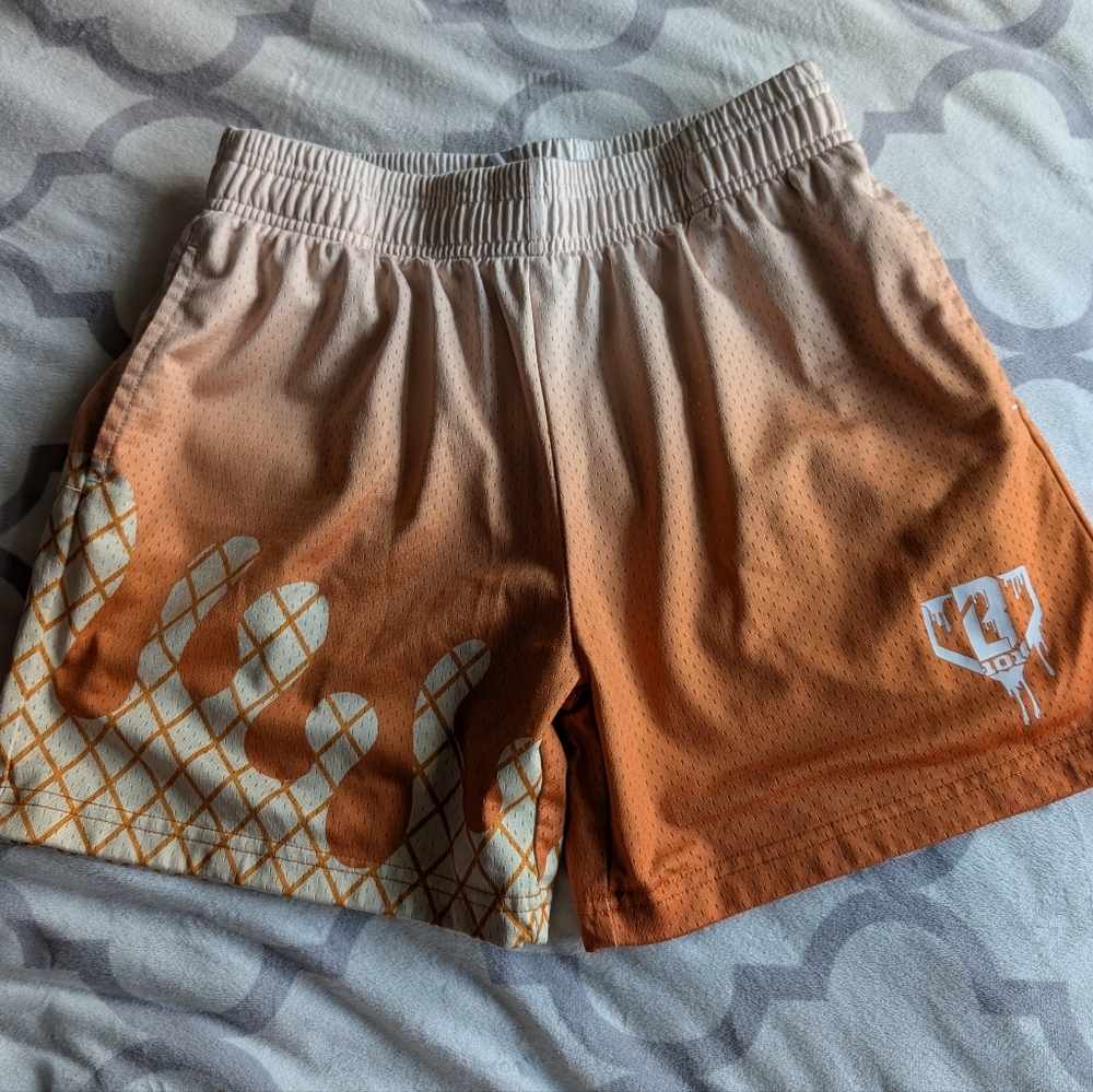 Baseball Lifestyle Boys Large Orange Gradient Ice Cream Shorts